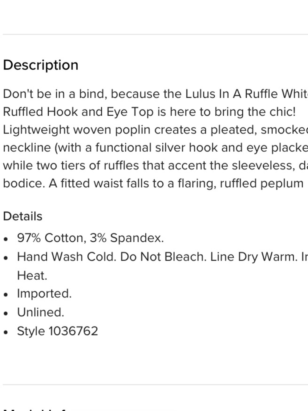 Lulu's White Ruffled V-Neck Blouse - Picture 13 of 13